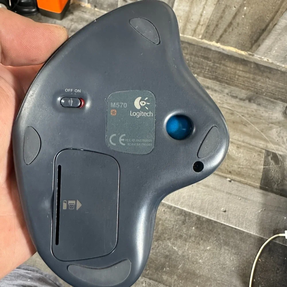 Logitech M570 Wireless Trackball Mouse Black with Dongle
